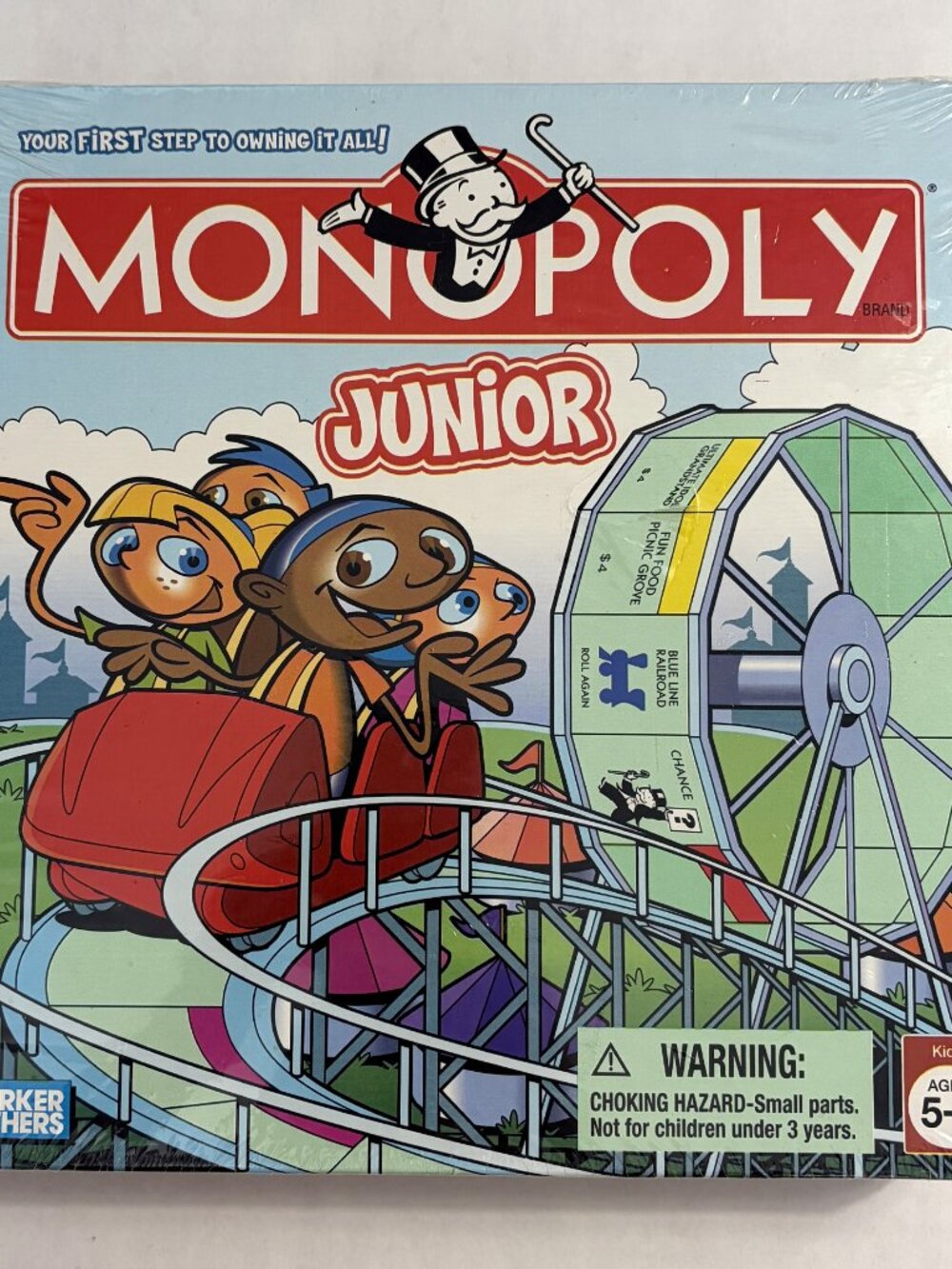 Monopoly Junior Board Game Age 5-8 Parker Brothers Brand New Sealed Vintage 2005